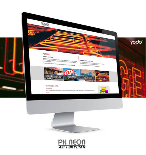 Ny hemsida till PK Neon.