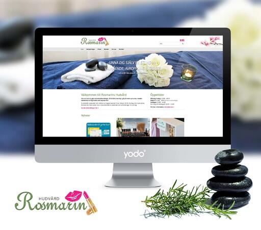 Uppdaterad hemsida åt Rosmarins Hudvård. Dom fixar fotvård, hudvård, vaxning och andra behandlingar.