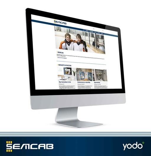Ny hemsida åt SEMCAB byggd av Precis Reklam webbyrå i publiceringsverktyget Yodo CMS.